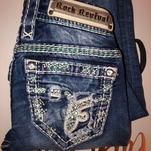 Rock revival jeans size 24 in great condition